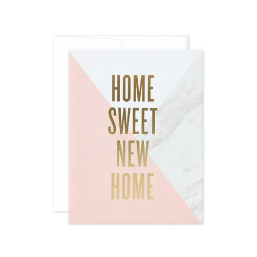 Marble Colorblock Home Sweet New Home
