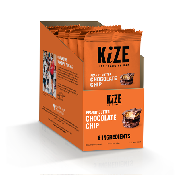 KiZE Life Changing Bar Peanut Butter Chocolate Chip