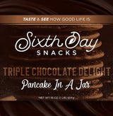 Sixth Day Snacks - Triple Chocolate Pancake in a Jar