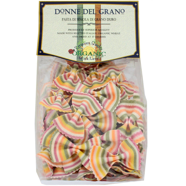 Organic Rainbow Bowties Colored Pasta - 8.8oz (250gm)